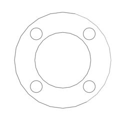 Picture of 1/8" Thick Expanded PTFE Full Face Gasket