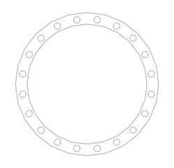 Picture of 1/8" Thick Gylon 3510 Full Face Gasket