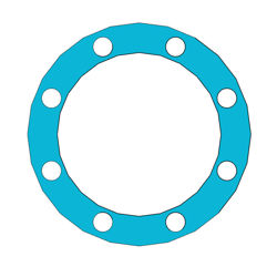 Picture of 1/16" Thick Durlon 9000 Full Face Gasket