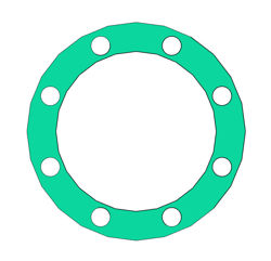 Picture of 1/8" Thick Thermoseal C4401 Full Face Gasket