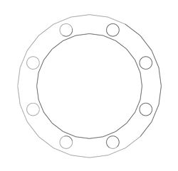 Picture of 1/8" Thick Expanded PTFE Full Face Gasket